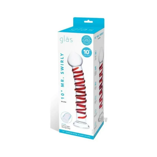 Glas Mr. Swirly Dildo 10 In.