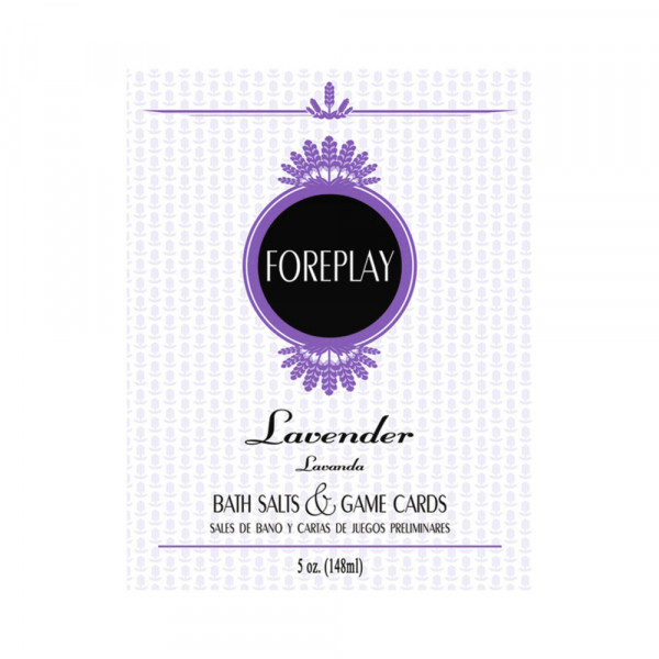 Foreplay Bath Salts & Game Cards - Lavender