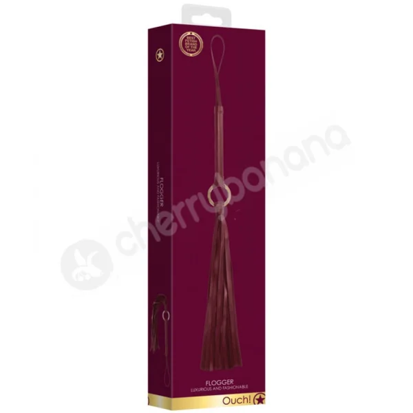 Ouch Halo Red Luxury Flogger Whip