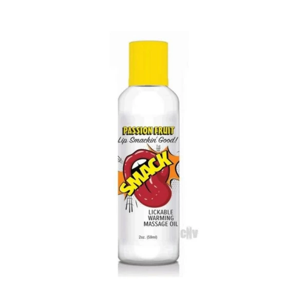Sensual Massage: Smack Lickable Massage Oil Passion Fruit 2 Oz.