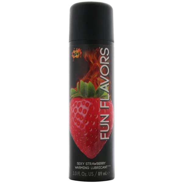 Wet Fun Flavors Sexy Strawberry Warming Water-Based Lube | 3oz