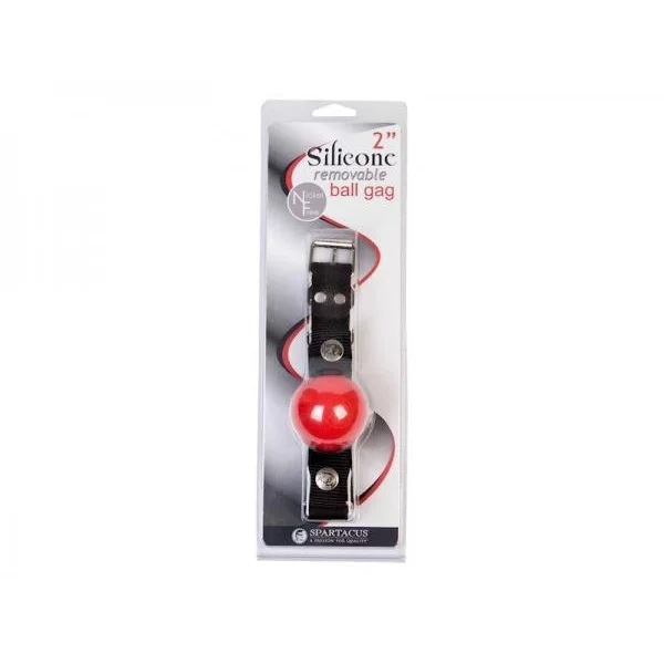 Nickel Free Silicone Ball Gag Large - Red — image 4 of 4