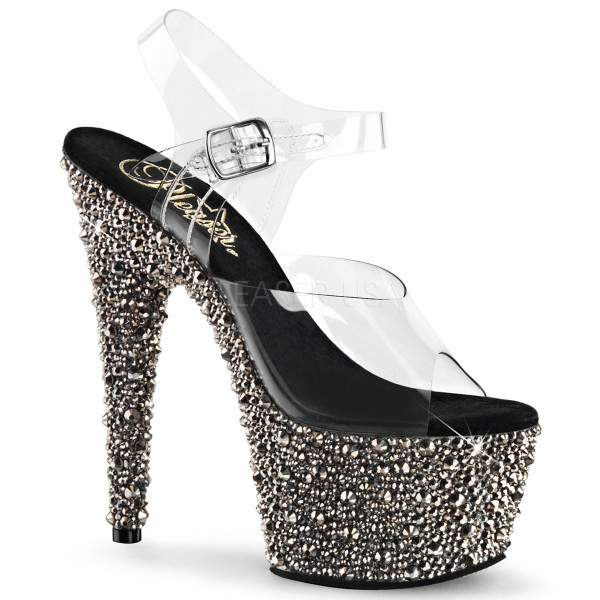 7 inches Heel, 2 3/4 inches PF Ankle Strap Sandal w/Multi Sized RS — image 5 of 8
