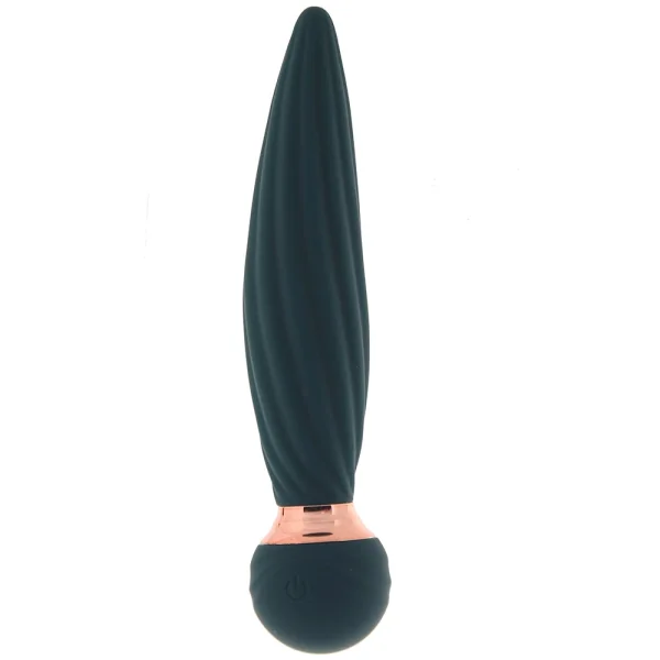 Sugar Pop Twist Rechargeable Silicone Gyrating Insertable Vibrator - Teal