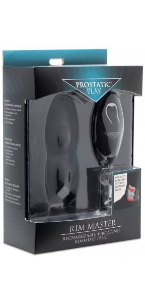 Rim Master Rechargeable Vibrating Rimming Plug with Remote Control
