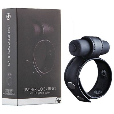 Leather Cock Ring Black