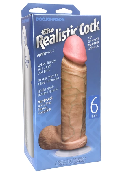 Realistic Cock 6 inch Black
