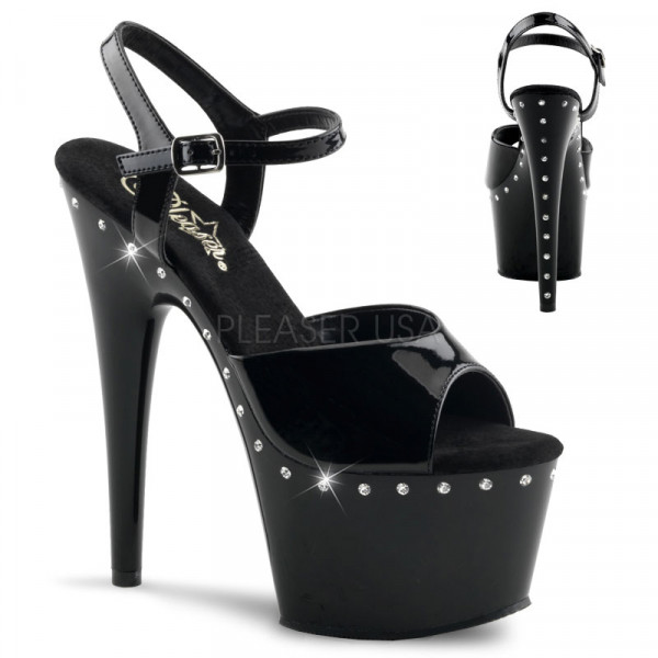 ADORE-709LS - 7" Heel, 2 3/4" PF Ankle Strap Sandal