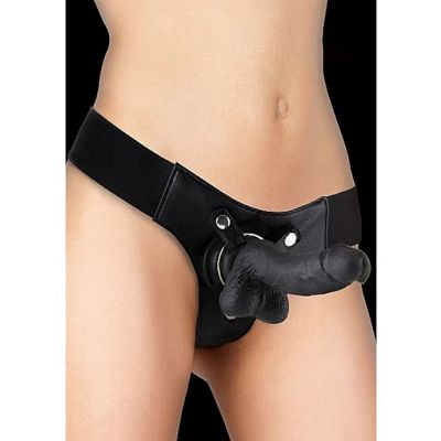 Realistic 7 Inch Strap on Black