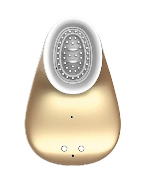 Twitch - Dual Action Hands Free Suction Vibrator - Gold