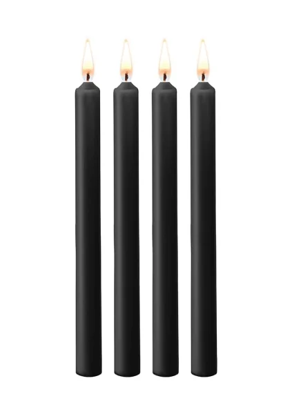 Teasing Wax Candles Large - Blk - 4-Pack