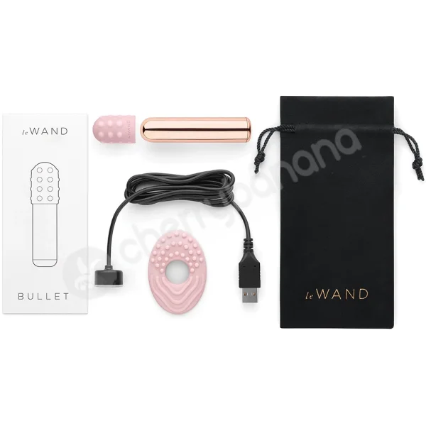 Le Wand Rose Gold Chrome 15 Speed Powerful Bullet Vibrator