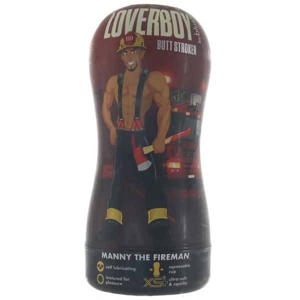 Loverboy Manny The Fireman Self Lubricating Anal Penis Stroker By Blush - Caramel