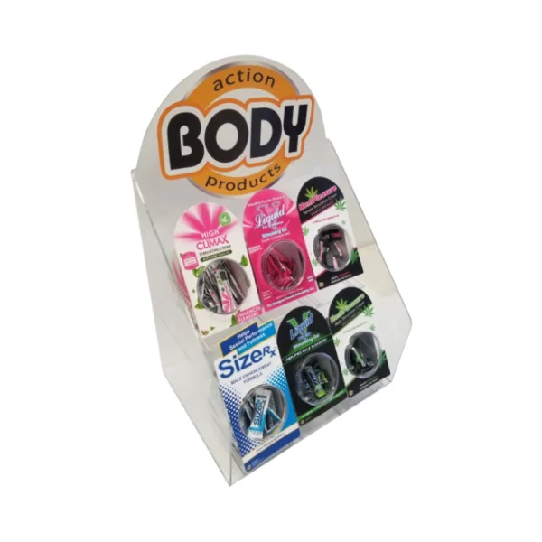 Body Action Acrylic Display Female & Male Products 50 Piece