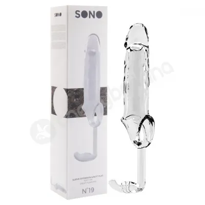 Sono No 19 Clear Dong Penis Extension Sleeve