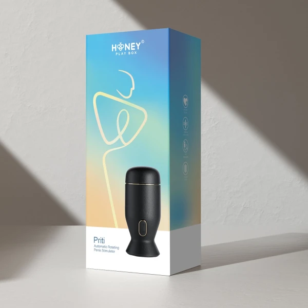 Priti Automatic Rotating Penis Stimulator - Black