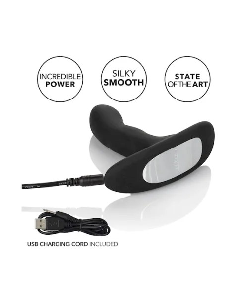 Eclipse Silicone Wireless Rocking P-spot Probe - Black - 4.5 Inch