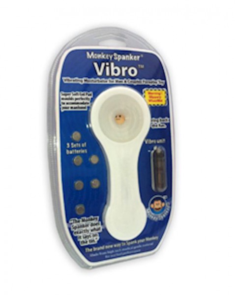 Monkey Spanker Vibro- White
