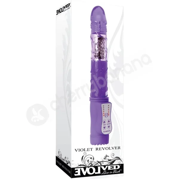 Evolved Violet Revolver Powerful Rotating Beads Vibrator