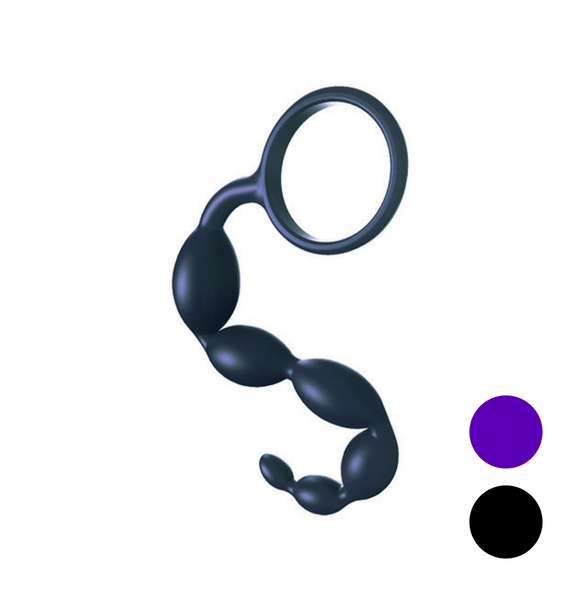 QUAKE Non-Vibrating Silicone Anal Chain Beads by VeDO