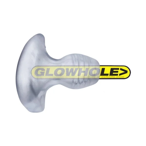 Oxballs Glowhole-1 Buttplug With Led Insert Small Clear Frost — image 8 of 9