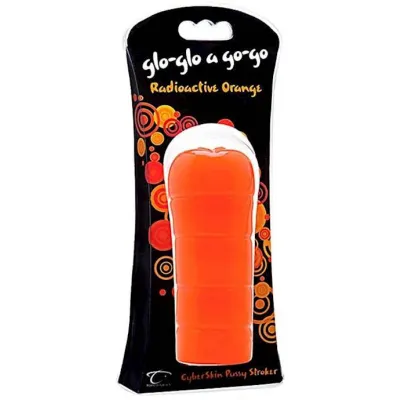 Glo glo A Go go Radioactive Orange Cyberskin Pussy Stroker Orange