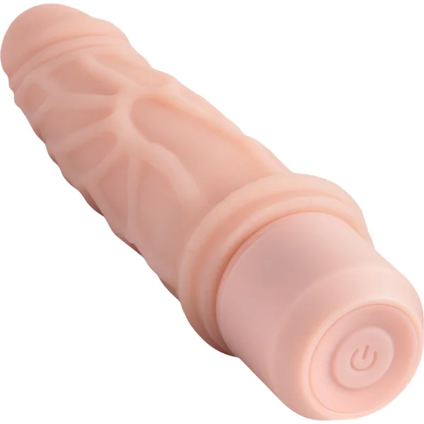 Dr. Skin Silicone Dr. Robert Waterproof Vibrating 7" Dildo By Blush - Vanilla