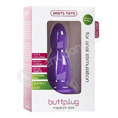 Shots Toys Purple Medium Butt Plug