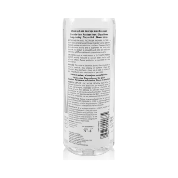 F-ck Water Silicone Lubricant 4oz