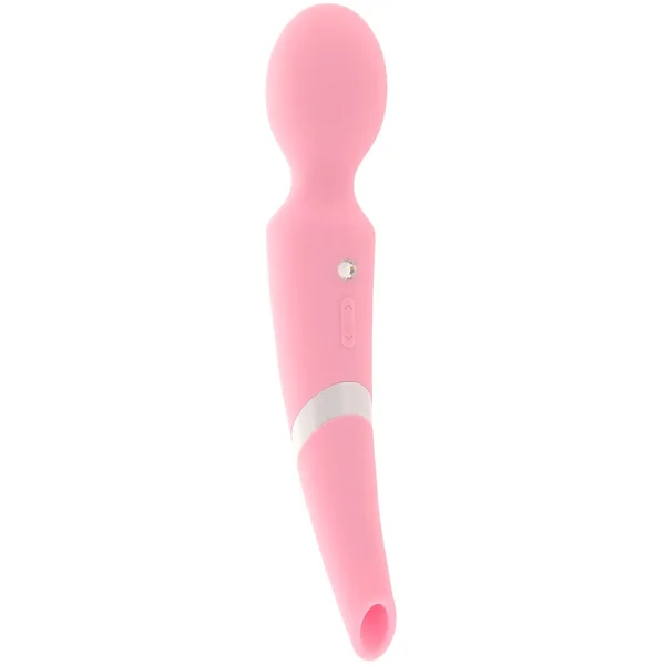 Sugar Pop Aurora Silicone Pressure Wave Clitoral Stimulator & Wand Style Vibrator - Pink