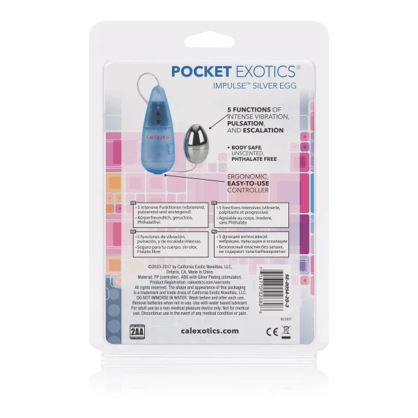 Impulse Pocket Paks Silver Egg