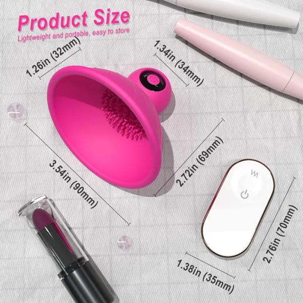Taza Wireless Vibrating Nipple Sucker Set