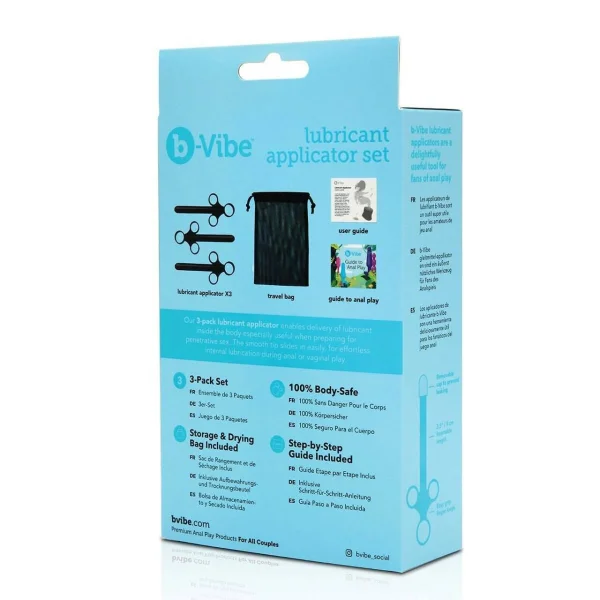 b-vibe Lubricant Applicator 3 Piece Set