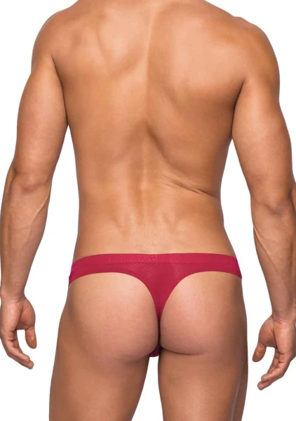 Seamless Sleek Thong with Sheer Pouch