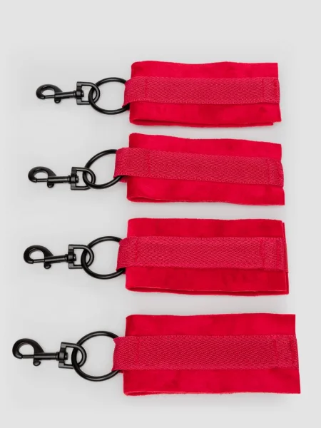 Bondage Boutique Bound to Please Red Under-Mattress Restraints