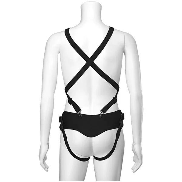Vac-U-Lock - Chest & Suspender Harness With Plug - Black