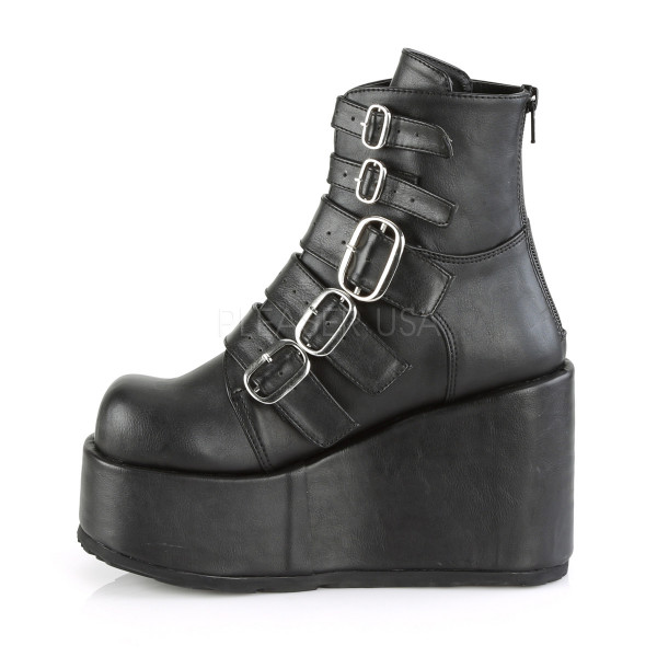 4 1/4 inches PF Ankle Boot w/ Multi Buckle Straps, Back Zip — image 7 of 8