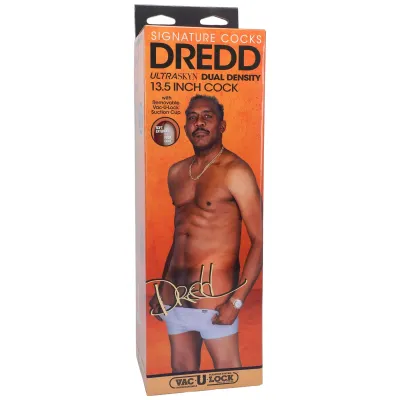 Signature Cocks Dredd 13 5 Inch Ultraskyn Cock With Removable Vac U Lock Suction Cup Chocolate