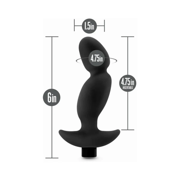 Blush Anal Adventures Platinum Silicone Vibrating Prostate Massager 04 - Black — image 7 of 9