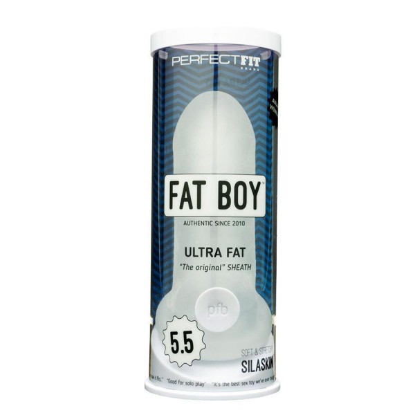 Penis Extension Sleeve Fat Boy Ultra Fat Thick and Clear 5.5" Cock Sheath by Perfect Fit