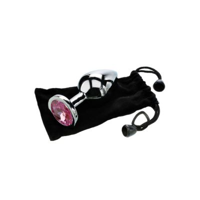 Adam and Eve 3 25 Metal Butt Plug With Faux Jewel Base
