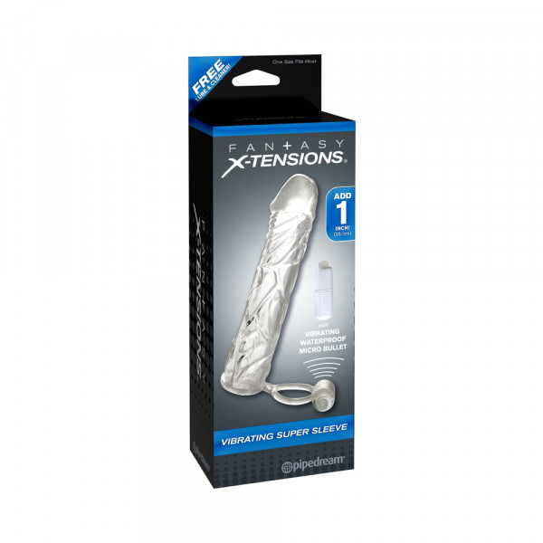 Pipedream Vibrating 6" Super Sleeve with Ball Strap