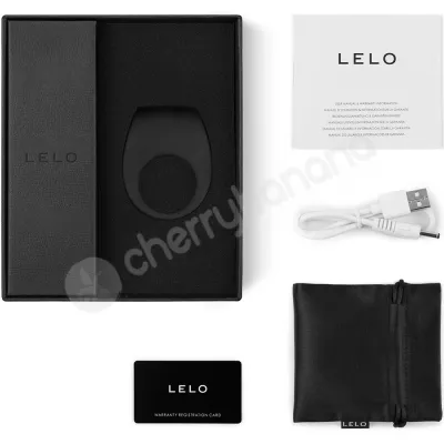 Lelo Tor 2 Black 6 Function Vibrating Cock Ring