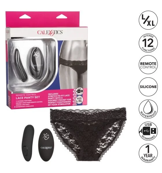 CalExotics - Remote Control Lace Panty Set - L/XL — image 4 of 4