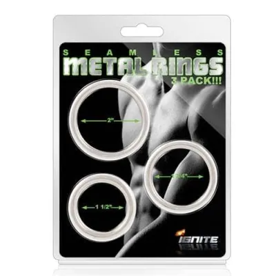 Seamless Metal Rings 3 Pack