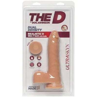 The D Realistic D Slim 7 Inch Ultraskyn Vanilla