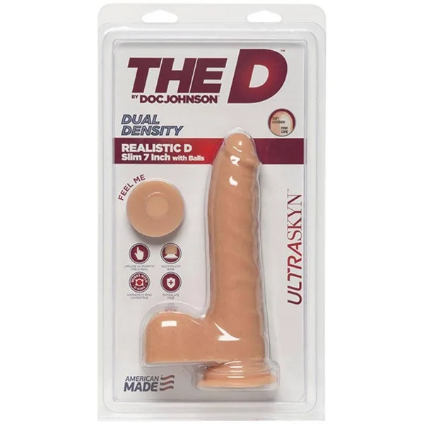 The D - Realistic D - Slim 7 Inch - Ultraskyn - Vanilla