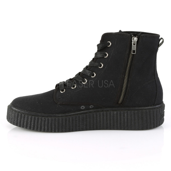 1 1/2 inches PF Round Toe Lace-Up Front High Top Creeper Sneaker — image 15 of 16