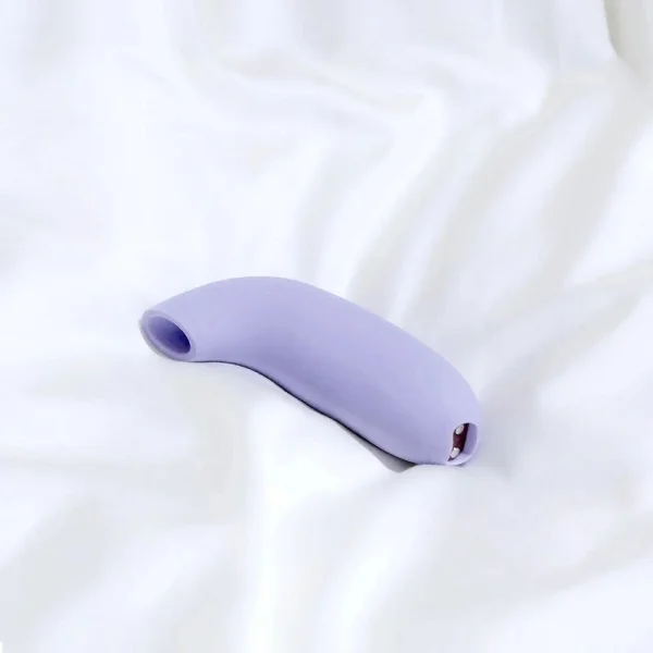 AER Silicone Rechargeable Waterproof Pressure Wave Suction Toy By Dame - Periwinkle