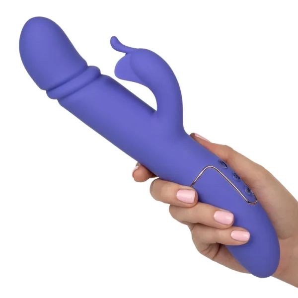 Shameless Seducer Powerful Silicone Rabbit Style Thrusting G-Spot Vibrator By CalExotics — image 10 of 13